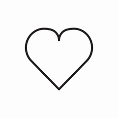 Heart love romance passion icon vector sign