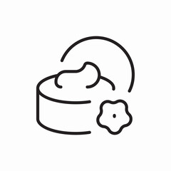 Face cream beauty cosmetic icon vector sign