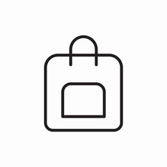 Shopping bag retail store icon vector sign