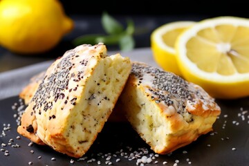 lemon poppy seed scones tender flaky scones studded with crunchy