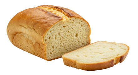 Fresh Baked Potato Bread Loaf, Bakery Food, Isolated Transparent PNG, Large Format