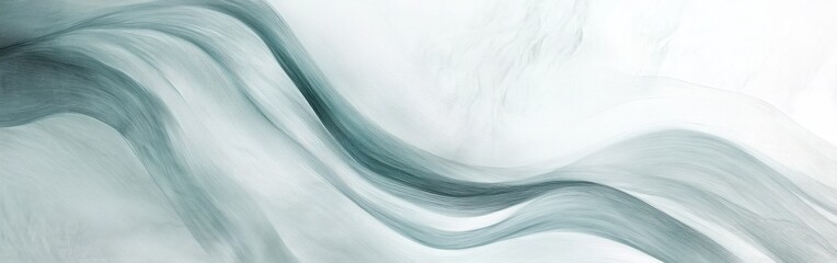 Obraz premium Soft pencil strokes create a gentle gradient in a serene and abstract composition with flowing lines and subtle textures