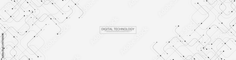 Poster Digital tech motherboard texture design. Software coding. Technology electronic motherboard texture. Engineering and communication concept for header, web banner, website, presentation.
