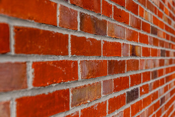 Ziegelwand aus Backsteinen