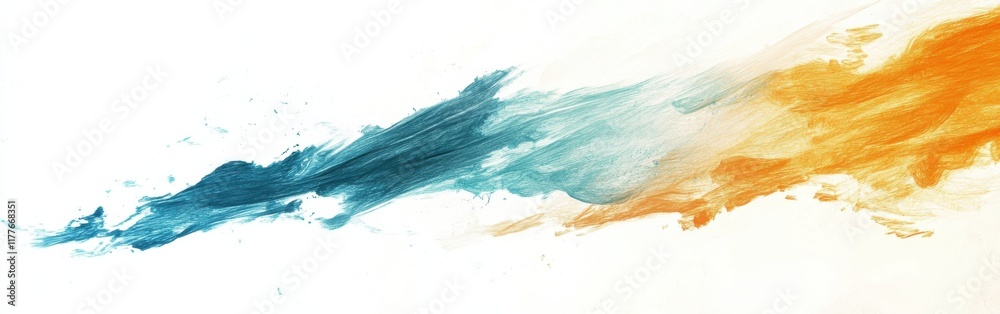 Poster Abstract illustration featuring a pencil on a white background reflecting simplicity and creativity in artistic expression