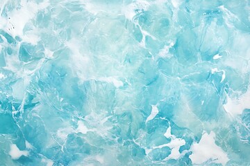 Obraz premium A summer background with water ripples and palm leaves