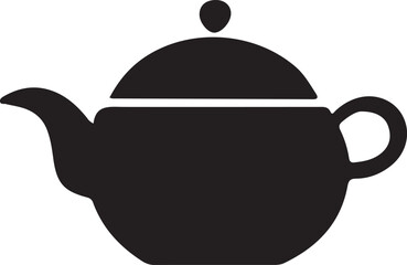 A Classic Silhouette Teapot Illustration A Perfect Brew