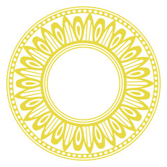 Islamic Mandala Circular Ornament