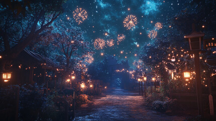 Calendar. A calendar consists of sparks and fire. Festive bright fireworks. Decorative element for celebrations and holidays. Vector illustration.