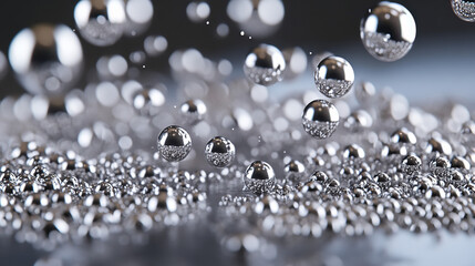 Badminton of particles. Badminton consists of small circles. Badminton into smaller molecules