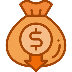 budget two tone icon