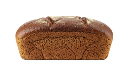 Fresh Baked Rye Bread Loaf, Bakery Food, Isolated Transparent PNG, Large Format