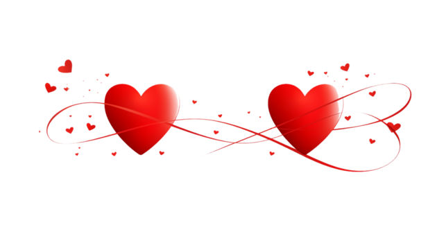 A Festive Love Emblem ** Hearts creat a lovely sceen in tourning effect.