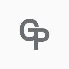 Initial Letter GP Logo Design Outstanding Creative Modern Symbol  Sign