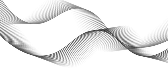 Abstract vector background with black wavy lines. EPS10