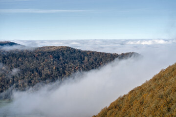 Brouillard sur le Jura - Roche du feu