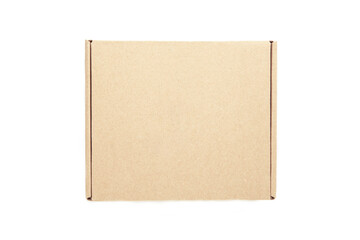 Brown Paper box Cardboard box isolated on white background