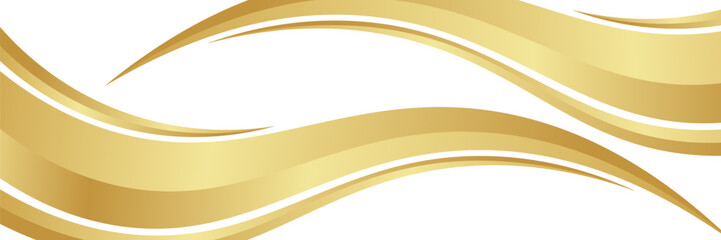 gold wave curve, golden wave corner shape for element, stripes ribbon golden graphic, striped gold. eps 10
