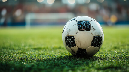 Fototapeta premium The award of the particles. Sports trophy consists of circles and points