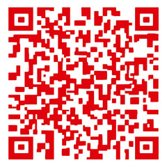 Fototapeta premium A red and white color QR Code for scan and sharing data