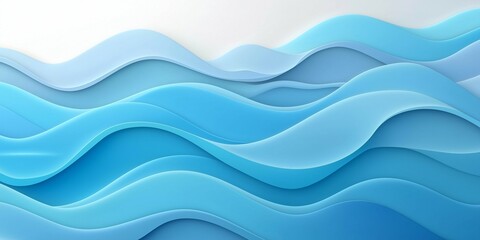 A Mesmerizing Abstract Design with Flowing Liquid Shapes in Vibrant Blue Tones, Evoking the Serenity of Water Ripples and Gradient Transitions with a Glossy, blue Abstract Background Artwork Featuring