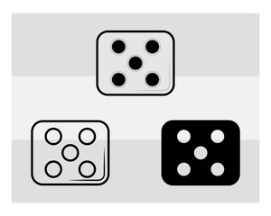 Game Die SVG Silhouette, Dice Silhouette, Sports Svg, Dice Svg, Ludo Dice Svg, Gamble svg, Dice Png, Dice Svg Images, Cut Files