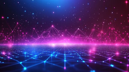 An abstract technology background featuring a vibrant array of colored optical fibers, creating a visually captivating image that symbolizes seamless transfer and communication of data, Hd image