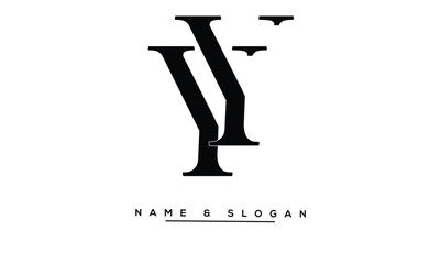 YY Abstract Letters Logo Monogram