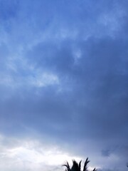 blue sky with clouds