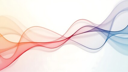 Abstract colorful smoke wave background. Generative Ai.