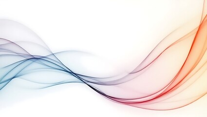 Naklejka premium Abstract colorful smoke wave background. Generative Ai.