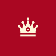 Crown icon flat vector design