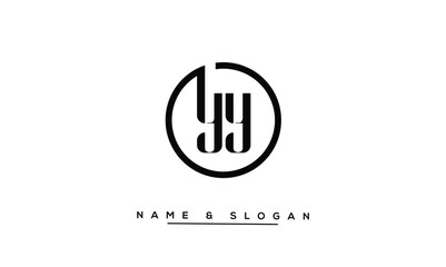 YY Abstract Letters Logo Monogram