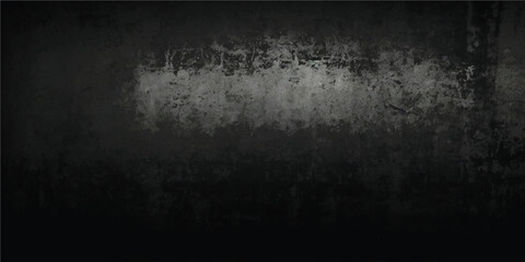 Black dark concrete wall background. Dirty black grunge background.