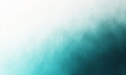 Fototapeta premium Noisy teal white gradient background, dim highlights texture, poster layout, retro-inspired design, Generative AI