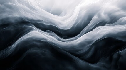 Obraz premium Blurred black gray gradient background, dim highlights texture, social media banner, retro-inspired design, Generative AI