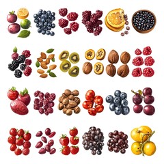 selection of healthy foods.Superfoods