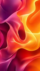 Obraz premium Retro red yellow gradient background, shimmering overlays texture, social media banner, smooth transitions, Generative AI