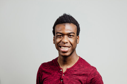 Man with a wide smile