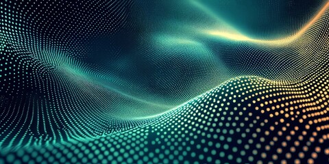 Fototapeta premium Noisy blue green gradient background, vivid gradients texture, poster layout, smooth transitions, Generative AI