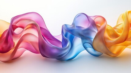 Fototapeta premium Abstract Colorful Waves Flowing Seamlessly