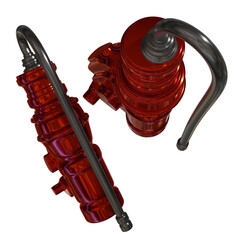 Metal abstract shape, 3d render © neurostructure