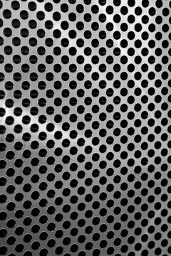  Perforated Metal Surface Close-Up
