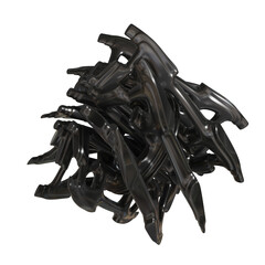 Metal abstract shape, 3d render © neurostructure