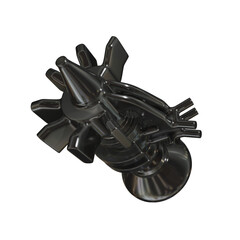 Metal abstract shape, 3d render © neurostructure