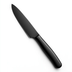 Fototapeta premium knife, knife kitchen, black knife, kitchen knife on white background