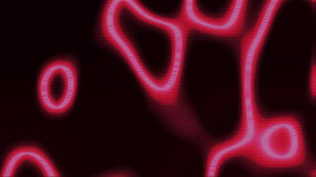 Pixel Fractal Strings Background Pink