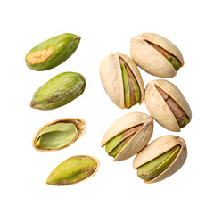 Fresh Pistachios with Leaves, Perfect for Food Photography