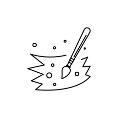Outline Brush Stroke icon for Illustrations
