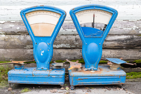 Two Broken Authentic Weight Meter Device